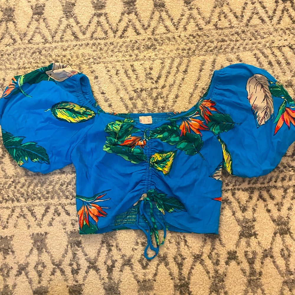 Tropical crop top
